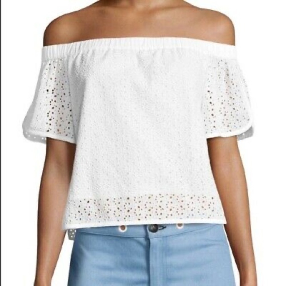 Rag & Bone Off-the-Shoulder Flavia Top White